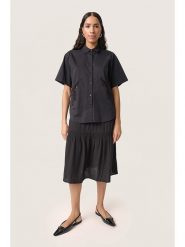 Soaked in Luxury Bluzka w kolorze czarnym rozmiar: L. Czarne bluzki Soaked in Luxury, l, bez wzorów, z wiskozy, bez kołnierzyka, bez ramiączek. Za 165.99 zł.