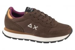 Buty sportowe Sneakersy damskie, SUN68 Ally Solid. Niebieskie buty treningowe SUN68, bez wzorów, z materiału, przed kostkę, bez zapięcia, trekkingowe. Za 399.99 zł.