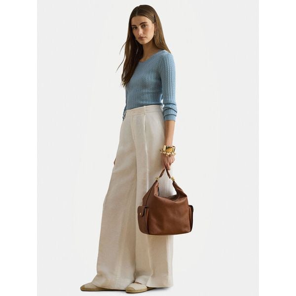 Torebka LAUREN RALPH LAUREN. Brązowe torebki klasyczne Lauren Ralph Lauren, bez wzorów, klasyczne, bez dodatków. Za 1,409.99 zł.