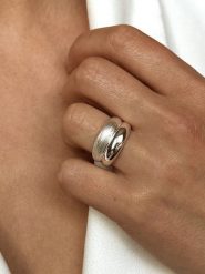 Eclat d'Argent Srebrny pierścionek rozmiar: 50. Szare pierścionki Eclat d'Argent, srebrne. Za 303.45 zł.