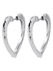 L'Atélier Précieux Srebrne kolczyki-kreole rozmiar: onesize. Szare kolczyki l'Atelier precieux, srebrne. Za 195.06 zł.