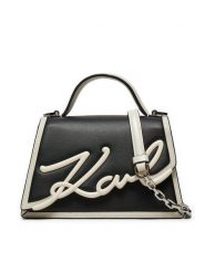 KARL LAGERFELD Torebka 245W3072 Czarny. Czarne torebki klasyczne KARL LAGERFELD, bez wzorów, ze skóry, bez dodatków. Za 669.99 zł.