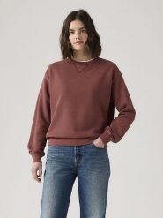 Levi's Sweter w kolorze brązowym rozmiar: S. Brązowe swetry Levi's, s, bez wzorów, z bawełny, bez ramiączek. Za 122.38 zł.