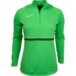 Bluza sportowa damska Nike Dri-Fit Academy. Zielone bluzy bez kaptura Nike, bez wzorów, bez kaptura, dri-fit (nike). Za 123.69 zł.