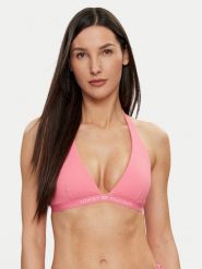 Tommy Hilfiger Góra od bikini UW0UW05257 Różowy. Czerwone bikini Tommy Hilfiger, bez wzorów, z syntetyku. Za 119.99 zł.