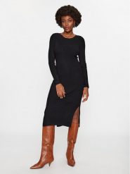 Vero Moda Sukienka dzianinowa 10291686 Czarny Bodycon Fit. Czarne sukienki Vero Moda, xl, bez wzorów, z dzianiny, bez kołnierzyka, bez ramiączek, bodycon. Za 69.99 zł.