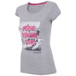 4F Damska Koszulka H4Z17 tsd002 Jasny Szary Melanż Xs. T-shirty sportowe marki 4f. W wyprzedaży za 28.00 zł.