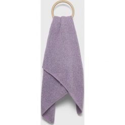 Pieces szalik damski kolor fioletowy melanżowy. Fioletowe szaliki i kominy Pieces, bez wzorów. W wyprzedaży za 43.99 zł.