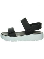 Think! Skórzane sandały "Sing" w kolorze czarnym rozmiar: 40. Czarne sandały Think!, bez wzorów, klasyczne, z otwartym noskiem, bez obcasa, bez zapięcia. Za 262.91 zł.