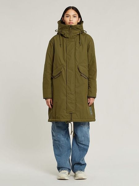 G-Star Parka w kolorze khaki rozmiar: XL. Brązowe płaszcze G-Star, xl, bez wzorów, retro, bez kaptura. Za 440.28 zł.