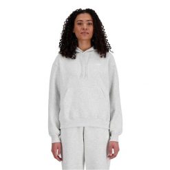 Bluza sportowa damska New Balance WT41507AHH. Białe bluzy z kapturem New Balance, l, bez wzorów, z materiału, z kapturem. Za 447.00 zł.