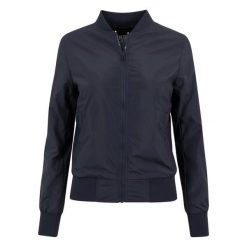Parka damska Urban Classic bomber light. Czarne płaszcze Urban Classics, l, bez wzorów, z poliesteru, klasyczne, bez kaptura. Za 174.35 zł.