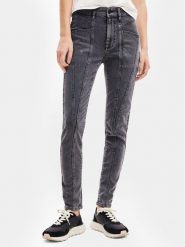 Desigual Jeansy 23WWDD91 Szary Slim Fit. Szare jeansy Desigual, bez wzorów, z bawełny. Za 489.99 zł.