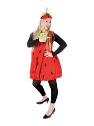 Party x People 2-częściowy kostium "Strawberry" w kolorze czerwonym rozmiar: onesize. Czerwone kombinezony Party x People, bez wzorów, bez kołnierzyka, bez ramiączek. Za 78.99 zł.