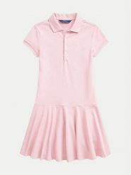 Polo Ralph Lauren Sukienka codzienna 313698754 Różowy Regular Fit. Czerwone sukienki Polo Ralph Lauren, na co dzień, xl, bez wzorów, z bawełny, bez kołnierzyka, bez ramiączek, proste. Za 419.99 zł.