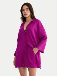 Triumph Koszulka piżamowa Summer Wear 10227228 Różowy Regular Fit. Czerwone koszule nocne Triumph, bez wzorów, ze lnu, bez ramiączek. Za 179.99 zł.