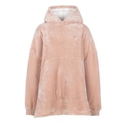 Trespass Cosiness – obszerna bluza z kapturem At300 Misty Rose. Brązowe bluzy z kapturem Trespass, bez wzorów, z polaru, do jazdy konnej. Za 305.99 zł.