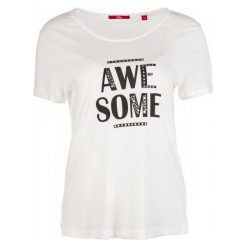 S.Oliver T-Shirt Damski 36 Kremowy. T-shirty marki S.Oliver. W wyprzedaży za 48.00 zł.