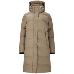 Parka dla kobiet Whistler Adalee. Brązowe płaszcze WHISTLER, bez wzorów, z puchu, sportowe, bez kaptura. Za 552.00 zł.