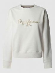 Pepe Jeans Bluza "Maddy" w kolorze kremowym rozmiar: S. Brązowe bluzy Pepe Jeans, s, bez wzorów, z bawełny, bez kaptura. Za 180.91 zł.