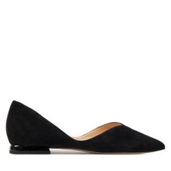 Baleriny HÖGL. Czarne baleriny Högl, bez wzorów, bez obcasa, bez zapięcia. Za 599.99 zł.