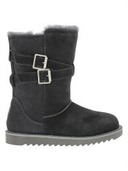NICEBAY Skórzane kozaki zimowe "Mells Waterproof" w kolorze szarym rozmiar: 36. Szare kozaki NICEBAY, na zimę, bez wzorów, z materiału, eleganckie, bez obcasa, bez zapięcia. Za 202.98 zł.