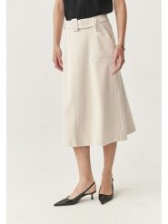 TATUUM Spódnica w kolorze kremowym rozmiar: 38. Brązowe spódnice Tatuum, na co dzień, bez wzorów, z tkaniny, midi, proste. Za 192.45 zł.