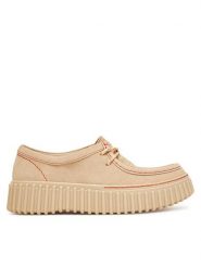 Clarks Półbuty Torhill Bee 26181191 Écru. Półbuty wsuwane Clarks, bez wzorów, ze skóry, bez obcasa, na płaskiej podeszwie. Za 429.99 zł.