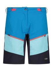 Cmp Bermudy funkcyjne 3w1 w kolorze niebiesko-czarnym rozmiar: 36. Niebieskie spodnie dresowe CMP, bez wzorów, z materiału. Za 110.04 zł.