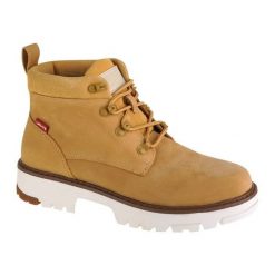 Levis Buty Levi's Solvi Ankle 233618-932-74 żółte. Żółte botki bez wzorów, z materiału, bez obcasa, bez zapięcia. Za 585.01 zł.