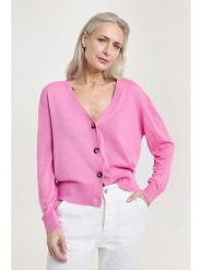 Josephine & Co Kardigan "August" w kolorze jasnoróżowym rozmiar: M. Różowe swetry Josephine & Co, m, bez wzorów, z wełny, bez ramiączek. Za 219.60 zł.