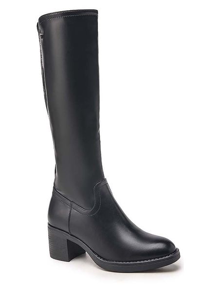 C'M Kozaki w kolorze czarnym rozmiar: 39. Czarne kozaki C'M, na zimę, bez wzorów, bez obcasa, bez zapięcia. Za 179.64 zł.