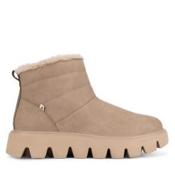 Botki Rieker Revolution Lifestyle. Brązowe botki Rieker Revolution Lifestyle, bez wzorów, bez obcasa, na płaskiej podeszwie, bez zapięcia. Za 375.00 zł.