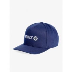 Czapka z daszkiem Stance Icon Snapback Hat - navy. Niebieskie czapki z daszkiem Stance, bez wzorów, sportowe. Za 124.20 zł.