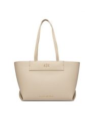 Armani Exchange Torebka XW001538 AF26447 U6208 Beżowy. Brązowe shopper bag Armani Exchange, bez wzorów, ze skóry, bez dodatków. Za 654.99 zł.