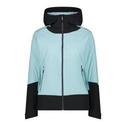 Kurtka narciarska damska z odpinanym kapturem CMP. Niebieskie kurtki narciarskie CMP, xs, bez wzorów, narciarskie. Za 626.50 zł.