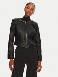Rinascimento Kurtka z imitacji skóry CFC0120353003 Czarny Regular Fit. Czarne kurtki Rinascimento, m, bez wzorów, ze skóry, bez kaptura. Za 329.99 zł.