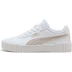 Buty sportowe damskie Puma Carina 3.0 Topcat. Białe buty treningowe Puma, bez wzorów, z materiału, bez zapięcia. Za 390.00 zł.