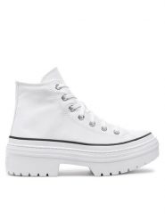 Converse Trampki Chuck Taylor All Star Lugged Heel Platform A10364C Biały. Białe trampki Converse, bez wzorów, z materiału, retro, bez zapięcia. Za 279.99 zł.