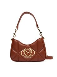 LOVE MOSCHINO Torebka JC4080PP1NLC0312 Brązowy. Brązowe torebki klasyczne Love Moschino, bez wzorów, ze skóry, bez dodatków. Za 749.99 zł.