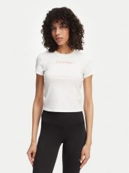 Calvin Klein T-Shirt LVGWS6K240 Biały Regular Fit. Białe t-shirty Calvin Klein, xxl, bez wzorów, z bawełny, bez kołnierzyka, bez ramiączek. Za 169.99 zł.