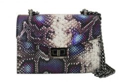Listonoszka skórzana BARBERINI'S fioletowa 970-40. Fioletowe shopper bag Barberinis, bez wzorów, ze skóry, eleganckie, bez dodatków. Za 269.99 zł.