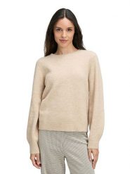 CARTOON Sweter w kolorze beżowym rozmiar: 38. Brązowe swetry Cartoon, bez wzorów, bez ramiączek. Za 139.95 zł.
