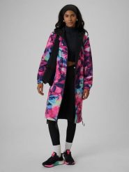 4F Dwustronna parka przejściowa membrana 5000 damska - multikolor M. Brązowe płaszcze 4f, m, bez wzorów, z materiału, biznesowe, bez kaptura. Za 399.99 zł.