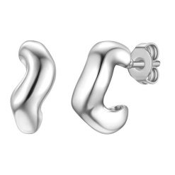 Yokoamii Kolczyki z mosiadzu w srebrze 1 ct Damski. Szare kolczyki Yokoamii, posrebrzane. Za 129.99 zł.