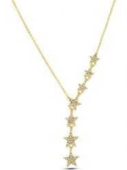 Atelier MIU Pozłacany naszyjnik z elementami ozdobnymi - dł. 49 cm rozmiar: onesize. Żółte naszyjniki atelier MIU, z materiału, z cyrkonią, pozłacane. Za 78.95 zł.