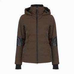 Kurtka narciarska damska BOGNER FIRE+ICE Cadja 2. Brązowe kurtki narciarskie na zimę, l, bez wzorów, z elastanu, bez kaptura, narciarskie. Za 2,499.00 zł.