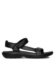 Sprandi Sandały P1043520B Czarny. Czarne sandały Sprandi, bez wzorów, z syntetyku, bez obcasa, na płaskiej podeszwie, bez zapięcia. Za 59.99 zł.