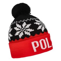 Czapka zimowa Polska KEEZA śnieżynki. Czapki zimowe KEEZA, bez wzorów, sportowe. Za 58.00 zł.