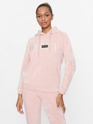 Guess Bluza V3BQ01 KBC00 Różowy Regular Fit. Czerwone bluzy Guess, xs, z aplikacjami, z syntetyku, bez ramiączek, bez kaptura. Za 139.99 zł.